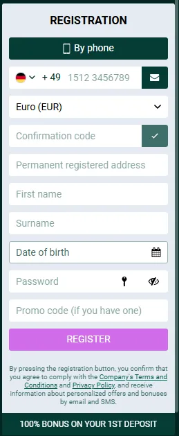 spinbetter registration